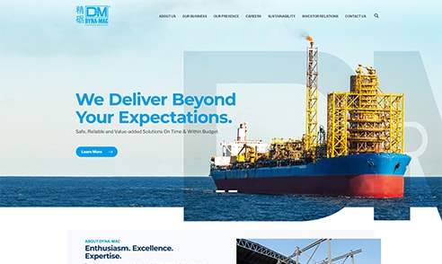 Web Design Company of Dyna Mac - eFusion Technology