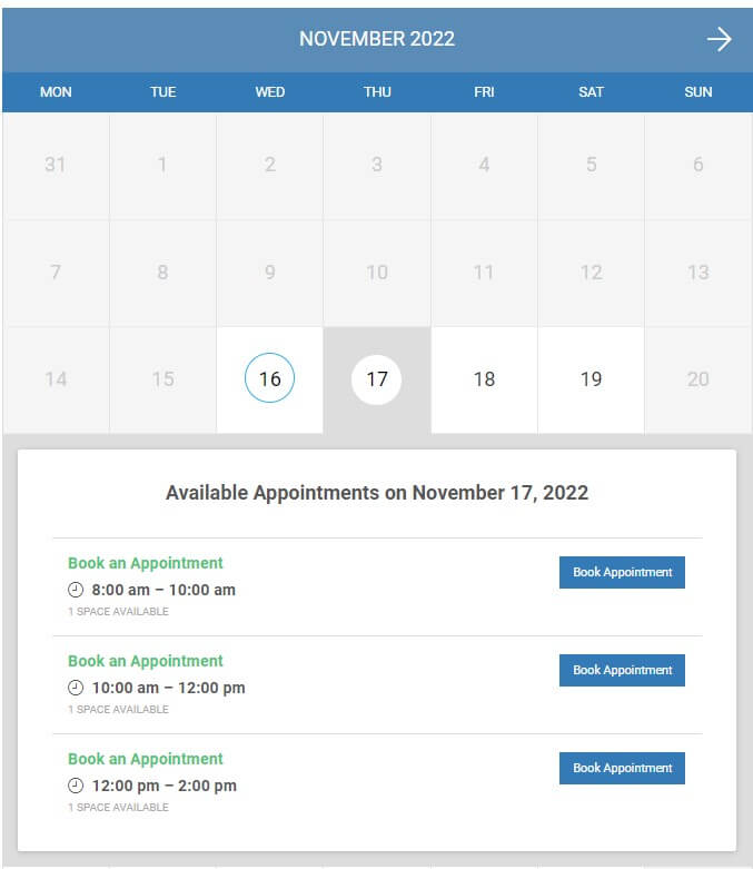 wordpress appointment booking wyzi calendar
