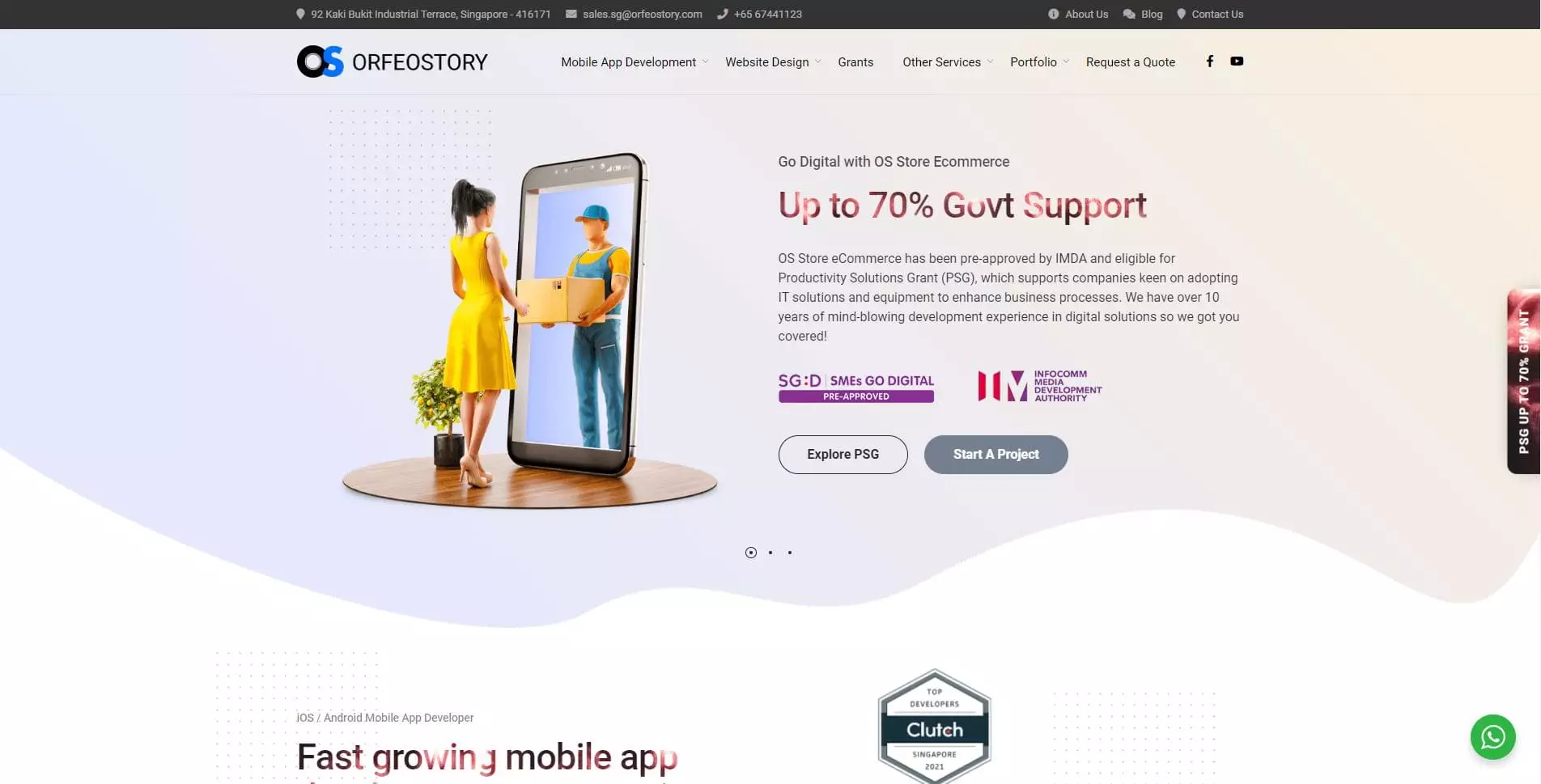 Orfeostory website