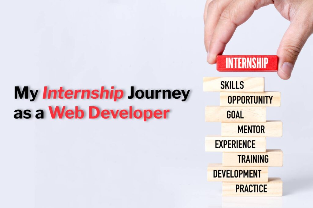 my internship journey as a web developer