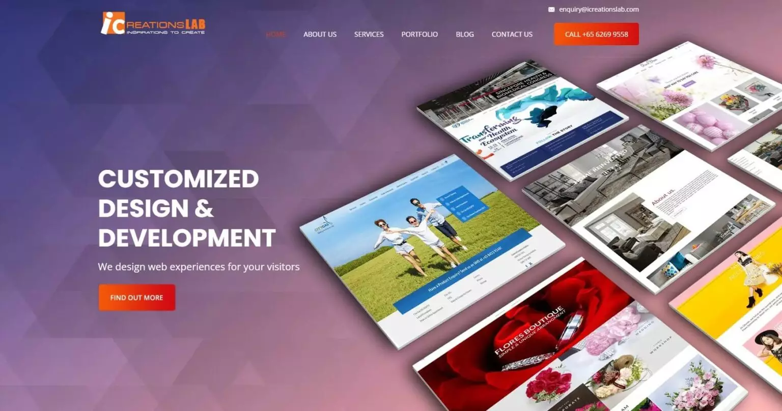 ICreationslab website