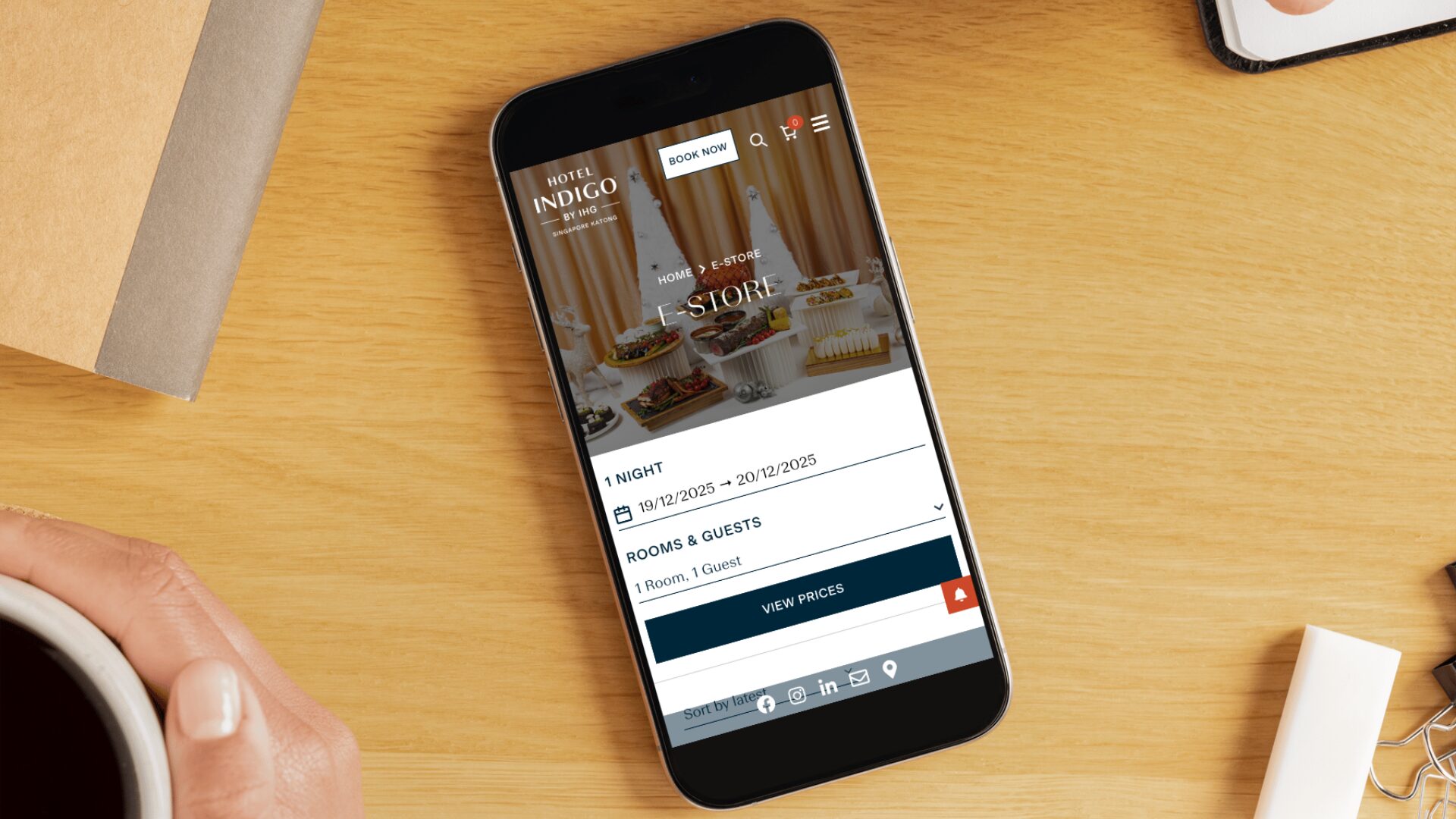 ihg mobile mockup