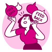 launch and feedback icon