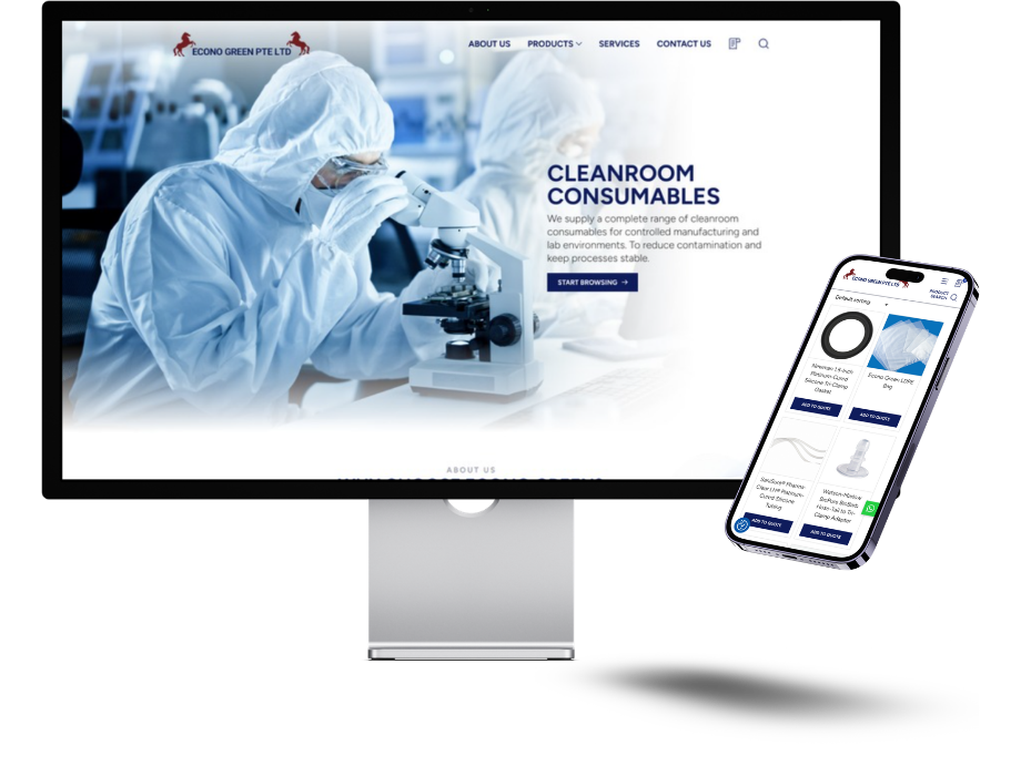 Streamlined e-commerce platform with advanced product search, quotation tools and scalable product management for a growing industrial catalogue